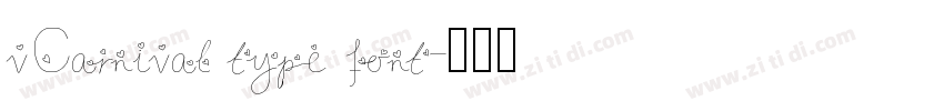 vCarnival type font字体转换 vCarnival type font字体转换